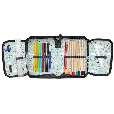 Paso Несесер с 1 цип PANDA Rainbow, пълен, PP24PN-P001, момиче, зелено и черно PP24PN-P001 Paso Несесер с 1 цип PANDA Rainbow, пълен, PP24PN-P001, момиче, зелено и черно PP24PN-P001