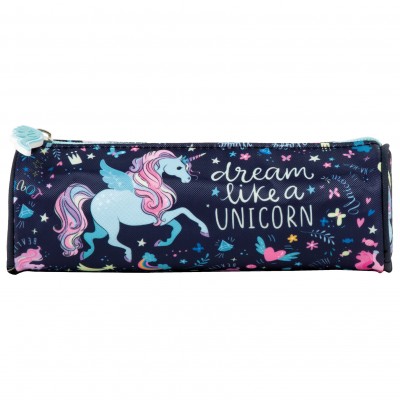 Derform Ученически овален несесер, UNICORN 13, Еднорог, 87532, за момиче, многоцветен 87532 Derform Ученически овален несесер, UNICORN 13, Еднорог, 87532, за момиче, многоцветен 87532