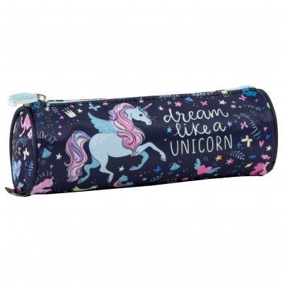 Derform Ученически овален несесер, UNICORN 13, Еднорог, 87532, за момиче, многоцветен 87532 Derform Ученически овален несесер, UNICORN 13, Еднорог, 87532, за момиче, многоцветен 87532