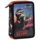 Derform Несесер с 2 ципа Dinosaur, Динозавър 87648, черно и червено, за момче 87648 Derform Несесер с 2 ципа Dinosaur, Динозавър 87648, черно и червено, за момче 87648