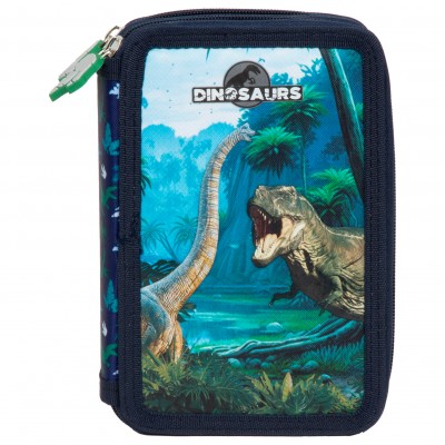 Derform Несесер с 2 ципа DINOSAUR 19, 102761, ПЪЛЕН, момче, многоцветен 102761 Derform Несесер с 2 ципа DINOSAUR 19, 102761, ПЪЛЕН, момче, многоцветен 102761