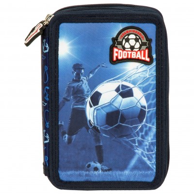 Derform Несесер с 2 ципа FOOTBALL 19, 102778, ПЪЛЕН, момче, син 102778 Derform Несесер с 2 ципа FOOTBALL 19, 102778, ПЪЛЕН, момче, син 102778