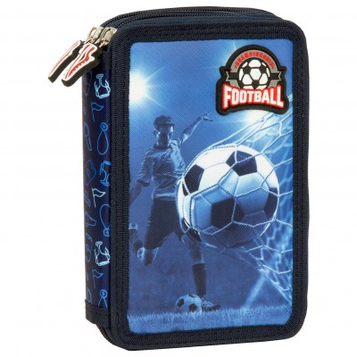Derform Несесер с 2 ципа FOOTBALL 19, 102778, ПЪЛЕН, момче, син 102778 Derform Несесер с 2 ципа FOOTBALL 19, 102778, ПЪЛЕН, момче, син 102778