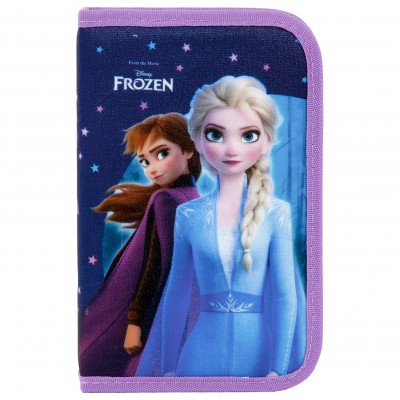 Derform Ученически несесер Frozen 31, Елза и Анна с 1 цип, пълен, 87785, многоцветен, момиче 87785 Derform Ученически несесер Frozen 31, Елза и Анна с 1 цип, пълен, 87785, многоцветен, момиче 87785