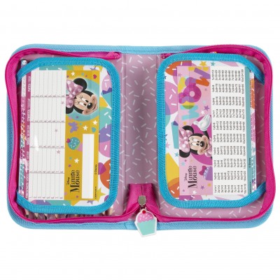 Derform Несесер MINNIE 28, Мини Маус 1 цип, пълен, 87792, розов, за момиче 87792