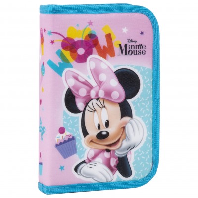 Derform Несесер MINNIE 28, Мини Маус 1 цип, пълен, 87792, розов, за момиче 87792
