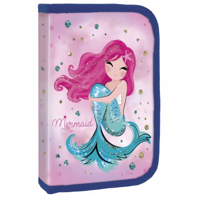 Derform Несесер MERMAID, Русалка 1 цип, пълен, 75966, розов, за момиче 75966 Derform Несесер MERMAID, Русалка 1 цип, пълен, 75966, розов, за момиче 75966