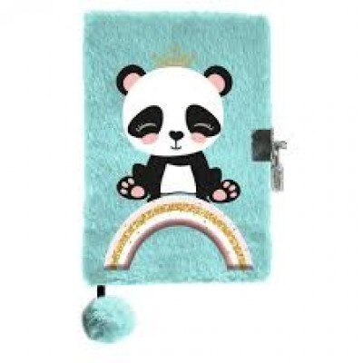Paso Плюшен дневник с катинар, PANDA Rainbow, коте А5, PP23PN-3676, момиче, зелен PP23PN-3676 Paso Плюшен дневник с катинар, PANDA Rainbow, коте А5, PP23PN-3676, момиче, зелен PP23PN-3676