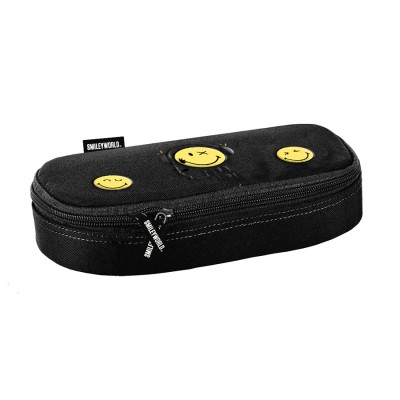 PASO Ученически несесер овален, SMILEY , SM24LG-013, празен, черно и жълто SM24LG-013 PASO Ученически несесер овален, SMILEY , SM24LG-013, празен, черно и жълто SM24LG-013