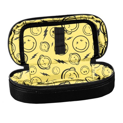 PASO Ученически несесер овален, SMILEY , SM24LG-013, празен, черно и жълто SM24LG-013 PASO Ученически несесер овален, SMILEY , SM24LG-013, празен, черно и жълто SM24LG-013