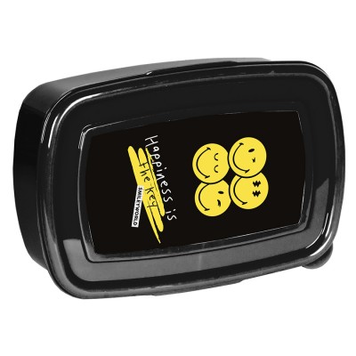 Paso Кутия за храна SMILEY, SM24LK-3022, 750мл, черно и жълто SM24LK-3022 Paso Кутия за храна SMILEY, SM24LK-3022, 750мл, черно и жълто SM24LK-3022