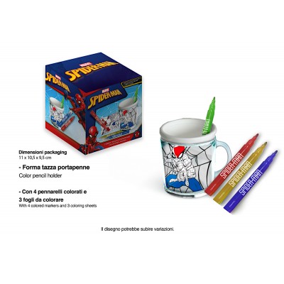 Disney Детски моливник за оцветяване SPIDERMAN , SP0911, с маркери, момче Disney Детски моливник за оцветяване SPIDERMAN , SP0911, с маркери, момче