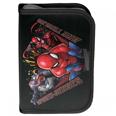 Paso Ученически несесер с 1 цип SPIDERMAN / Спайдър - Мен / , SP22NN-P001BW, празен, за момче, черен SP22NN-P001BW Paso Ученически несесер с 1 цип SPIDERMAN / Спайдър - Мен / , SP22NN-P001BW, празен, за момче, черен SP22NN-P001BW