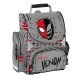 Paso Ученическа ергономична твърда раница, Venom , SP23BB-525, за момче, сиво и червено SP23BB-525