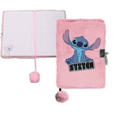 Paso Плюшен дневник с катинар, STITCH А5, T DS23BZ-3676, момиче, розов Т DS23BZ-3676 Paso Плюшен дневник с катинар, STITCH А5, T DS23BZ-3676, момиче, розов Т DS23BZ-3676