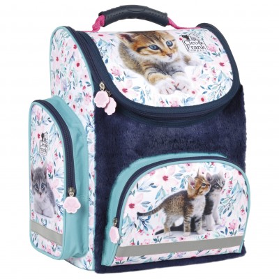 Ученическа ергономична раница кутия Derform Cleo & Frank 22, котки, 75157, 36 х 28 х 14 75157 Ученическа ергономична раница кутия Derform Cleo & Frank 22, котки, 75157, 36 х 28 х 14 75157