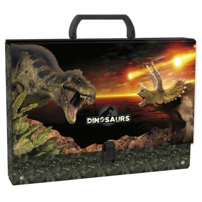 Derform Детско Куфарче- папка с дръжка 10 см , Dinosaur 18 / Динозавър /,96749 момче, многоцветно. 96749 Derform Детско Куфарче- папка с дръжка 10 см , Dinosaur 18 / Динозавър /,96749 момче, многоцветно. 96749