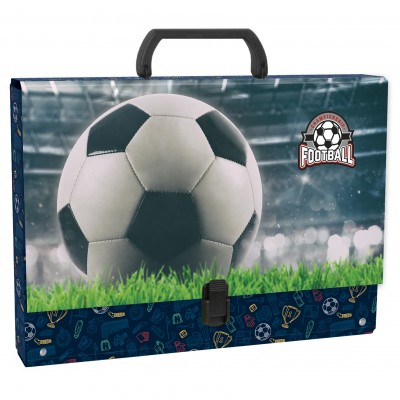 Derform Куфарче с дръжка Football 18, Футбол. 96732, 10 см, за момче, синьо 96732 Derform Куфарче с дръжка Football 18, Футбол. 96732, 10 см, за момче, синьо 96732