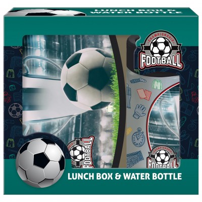 Derform Детски Комплект кутия и бутилка Football 18, Футбол, 97753, за момче 97753