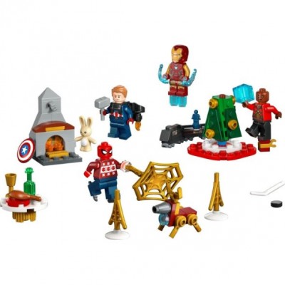 LEGO Детски Коледен  адвент календар Marvel, R 76267, 243 части, момче, многоцветен