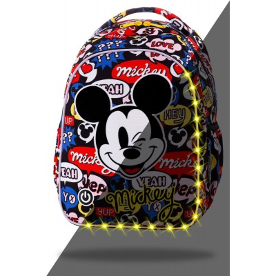 CoolPack Ученическа светеща раница с LED светлини Joy S Mickey Mouse, Мики Маус, L B47300, момче, многоцветна L B47300 CoolPack Ученическа светеща раница с LED светлини Joy S Mickey Mouse, Мики Маус, L B47300, момче, многоцветна L B47300