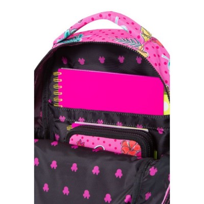 CoolPack Ученическа светеща раница с LED светлини Joy S Minnie Tropical, L B47301, момиче, розова. многоцветна L B47301 CoolPack Ученическа светеща раница с LED светлини Joy S Minnie Tropical, L B47301, момиче, розова. многоцветна L B47301