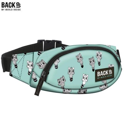 BACKUP Чанта за кръст Raccoon, Енот, 89581, зеленa, за момиче 89581 BACKUP Чанта за кръст Raccoon, Енот, 89581, зеленa, за момиче 89581