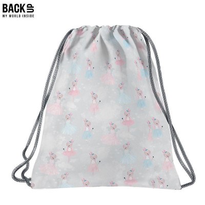 BackUp Мешка Ballerina, 89789, сиво и розово, момиче 89789 BackUp Мешка Ballerina, 89789, сиво и розово, момиче 89789
