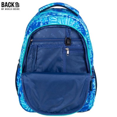 BackUp Ергономична Ученическа раница 3D ушички, Kaleidoscope, 83329, синьо- зелено 83329 BackUp Ергономична Ученическа раница 3D ушички, Kaleidoscope, 83329, синьо- зелено 83329