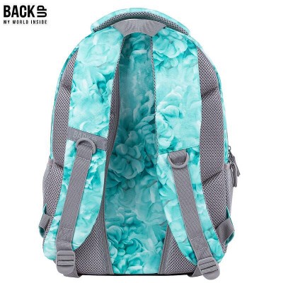 BackUp Ергономична Ученическа раница Mint explosion, 89390, менотово зелено 89390 BackUp Ергономична Ученическа раница Mint explosion, 89390, менотово зелено 89390