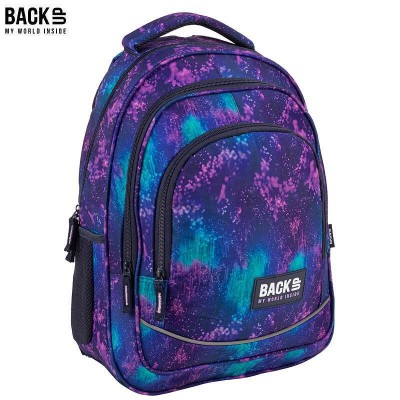 BackUp Ергономична Ученическа раница Purple dream, 89420, многоцветна 89420 BackUp Ергономична Ученическа раница Purple dream, 89420, многоцветна 89420