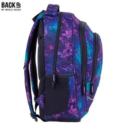BackUp Ергономична Ученическа раница Purple dream, 89420, многоцветна 89420 BackUp Ергономична Ученическа раница Purple dream, 89420, многоцветна 89420