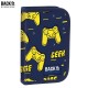 BackUp Ученически несесер с 1 цип, Game zone 88904, пълен, синьо и жълто, момче 88904 BackUp Ученически несесер с 1 цип, Game zone 88904, пълен, синьо и жълто, момче 88904