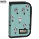 BackUp Ученически несесер Raccoon, Енот с 1 цип, зареден, 88980, зелен, момиче 88980 BackUp Ученически несесер Raccoon, Енот с 1 цип, зареден, 88980, зелен, момиче 88980