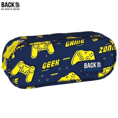 BackUp Ученически несесер, овален Game zone, 88317, празен, синьо и жълто, момче 88317 BackUp Ученически несесер, овален Game zone, 88317, празен, синьо и жълто, момче 88317