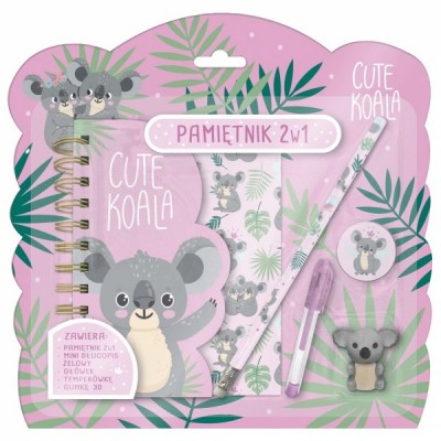 KOALA 10 таен дневник 2 в 1 с аксесоари, Коала, 103614, момиче, многоцветен 103614 KOALA 10 таен дневник 2 в 1 с аксесоари, Коала, 103614, момиче, многоцветен 103614