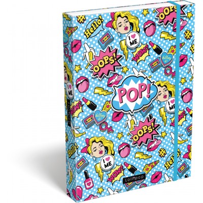 Lizzy card Кутия с ластик LOLLIPOP POP, 21871654, за момиче, розова, многоцветна 21871654 Lizzy card Кутия с ластик LOLLIPOP POP, 21871654, за момиче, розова, многоцветна 21871654