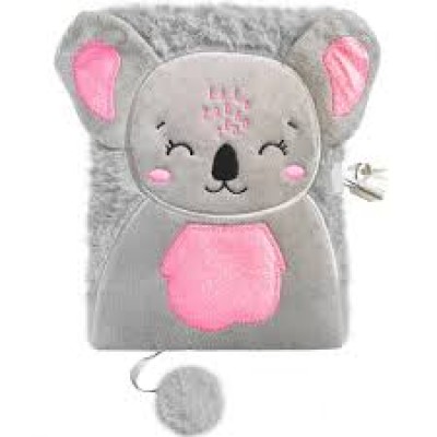 Paso Плюшен дневник с катинар, KOALA, коала, А5, PP23KL-3676, момиче, сив PP23KL-3676 Paso Плюшен дневник с катинар, KOALA, коала, А5, PP23KL-3676, момиче, сив PP23KL-3676