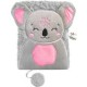 Paso Плюшен дневник с катинар, KOALA, коала, А5, PP23KL-3676, момиче, сив PP23KL-3676 Paso Плюшен дневник с катинар, KOALA, коала, А5, PP23KL-3676, момиче, сив PP23KL-3676