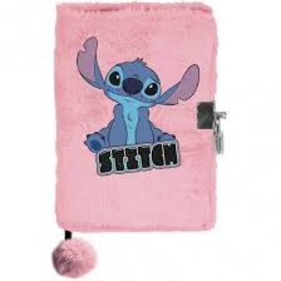 Paso Плюшен дневник с катинар, STITCH А5, T DS23BZ-3676, момиче, розов Т DS23BZ-3676 Paso Плюшен дневник с катинар, STITCH А5, T DS23BZ-3676, момиче, розов Т DS23BZ-3676