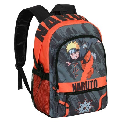 Karactermania Ученическа раница, NARUTO FAN Shuriken, 05396, оранжево и сиво, за момче 05396 Karactermania Ученическа раница, NARUTO FAN Shuriken, 05396, оранжево и сиво, за момче 05396