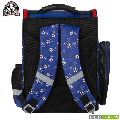 Ученическа ергономична раница кутия, Derform Football Футбол, 75201, 36 х 28 х 14 см 75201 Ученическа ергономична раница кутия, Derform Football Футбол, 75201, 36 х 28 х 14 см 75201