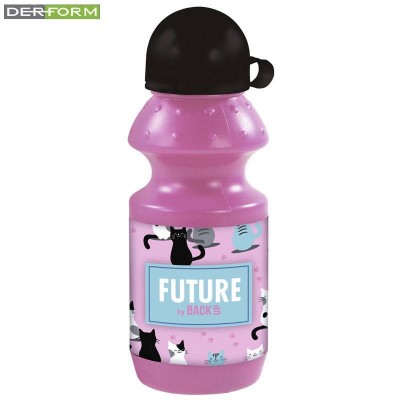 Derform Детска бутилка за вода DF 22 Pink Cate, коте, 350ml, 82346, за момиче, розова 82346 Derform Детска бутилка за вода DF 22 Pink Cate, коте, 350ml, 82346, за момиче, розова 82346
