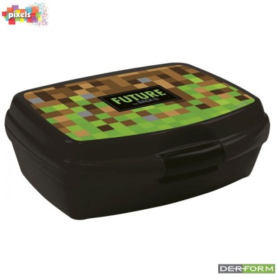 Кутия за храна Derform Pixels, Пиксели, 76482, 16 х 11 х 7 76482 Кутия за храна Derform Pixels, Пиксели, 76482, 16 х 11 х 7 76482