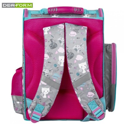 Derform Ергономична Ученическа раница кутия CAT 17, Котки 76314, 36 х 28 х 14 см 76314 Derform Ергономична Ученическа раница кутия CAT 17, Котки 76314, 36 х 28 х 14 см 76314