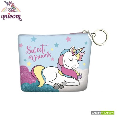 Детско портмоне Derform Unicorn Еднорог, код 76901, 10 x 12 x 3 см 76901