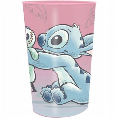 Kids Licensing Детска чаша Stitch Пластмасова 250мл., R 3800161843488, момиче, розова, многоцветна R 3800161843488