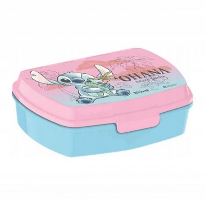 Kids Licensing  Детска кутия за храна Stitch Ohana, R 3800161843525, момиче, розова, многоцветна R 3800161843525