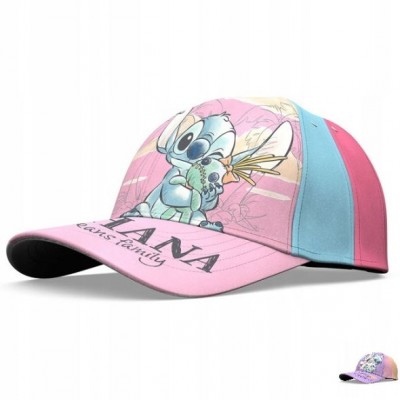 Kids Licensing, Детска шапка с козирка Stitch, 52-54см. R 18435507884877, розова, многоцветна