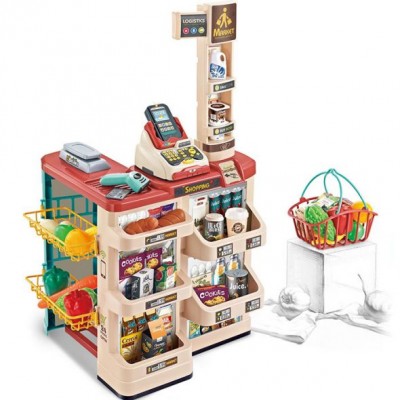 Детски супермаркет Home, R 506120389, червен, многоцветен Детски супермаркет Home, R 506120389, червен, многоцветен
